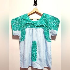 j.marie embroidered top